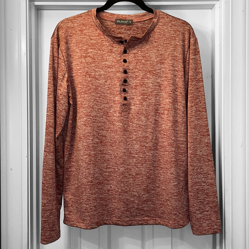 MLANM Men’s Long Sleeve Shirt Henley